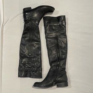 Steven by Steve Madden Leather Over Knee Riding Boots Size 6.5